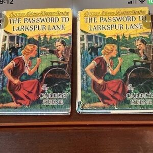 Nancy Drew 2 Vintage The Password to Larkspur Lane Different Editions